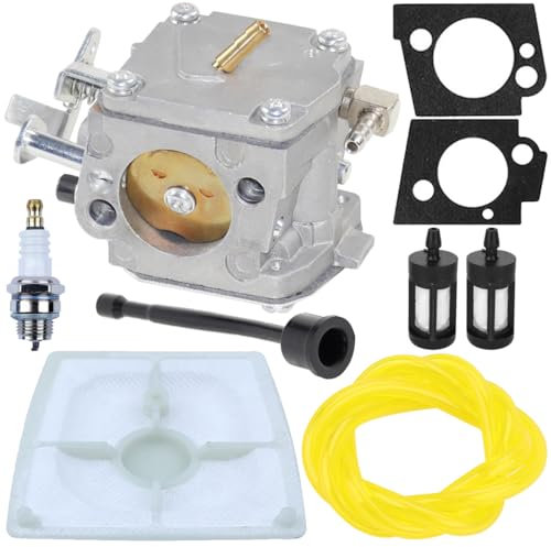 ZAMDOE 1110-120-0609 Carburatore per STIHL 041 041AV 041 Farm Boss Motosega a Gas Sostituisce per Stihl 1110-120-0608, 1110-120-0602 con Kit Guarnizione Candela Filtro Aria