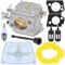 ZAMDOE 1110-120-0609 Carburetor for STIHL 041 041AV 041 Farm Boss Gas Chainsaw Replaces for Stihl 1110-120-0608, 1110-120-0602 with Air Filter Spark Plug Gasket Fuel Line Kit