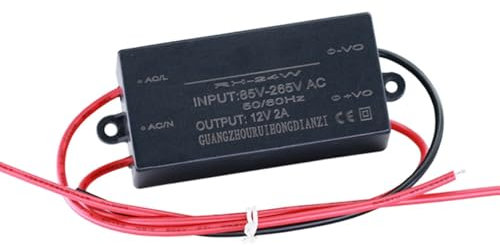YIGZYCN Convertidor de voltaje de corriente alterna a corriente continua AC85V-265V a DC12V2A, regulador de voltajes