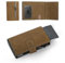 YESIIW Portefeuille fin pour homme, portefeuille RFID pour homme, porte-cartes de crédit minimaliste, portefeuille en cuir avec pince à billets, portefeuilles en aluminium, cadeaux pour homme (marron