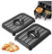 Air Fryer Grill Pan for Air Fryer Accessories, Replacement Air Fryer Crisper Plate Grill Plate Tray Accessories, for Outdoor Picnic BBQ Camping Home, Reusable, Easy To Clean, Dishwasher Safe (2pcs)