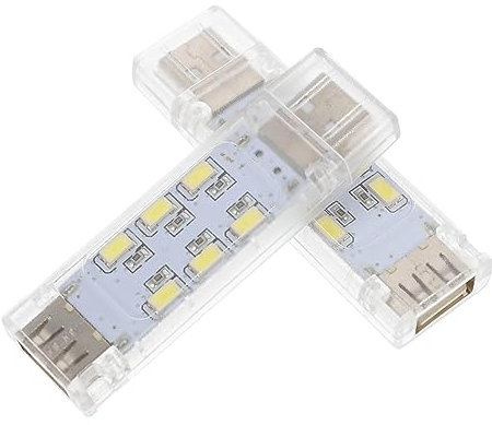 LABRIMP 2pezzi Lampada Lettura Per Computer Portatile e Tastiera Lampada Usb Per Laptop e Notebook Luce Confortevole Notte