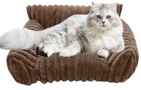 Pet Sofa Beds, Elevated Pet Couch, 19.69x15.75x7.87in Ergonomic Design, Easy to Wash, Plush Comfortable Bed for Cats, Dogs, Indoor, Outdoor Use, Living Room, Apartment, Travel, Car, Patio, Home