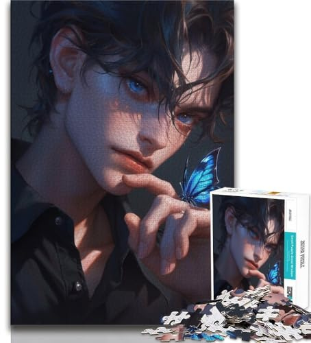 1000 Piece Jigsaw Anime Boy 1000 Piece Jigsaw Puzzles for Adults Gifts,gifts for Friends And Family for for Age 14 (50x75cm)