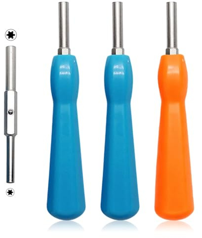 SAIIURV 3 Stück Gamebit-Schraubendreher 4.5mm & 3.8mm,Doppelendig Gamebit Schraubendreher Set,Sicherheits-Schraubendreher für Reparatur SNES, NES, N64, GameBoy, Magnetischer