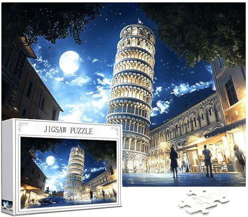 Puzzle 5000 Teile Erwachsene, Stadt Puzzle Landschaft Muster Design, Groß Holzpuzzle Erwachsene 156x105cm Geschicklichkeitsspiel Teile Geschenkboxverpackung for Wanddeko Wohnzimmer, Geschenke,Model355