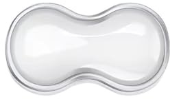 Keyboard Wrist Rest Anti Slip Silicone Transparent Mouse Ergonomic Design Pad For Computer Laptop Reposamuñecas gaming(White 1)