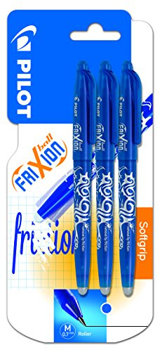 Pilot - Frixion Ball Kugelschreiber, radierbar, Blau, 3 Stück