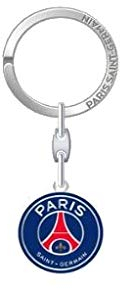 PSG Porte-clefs Demi Ballon, Métal, 18 x 8,4 x 1,5 cm