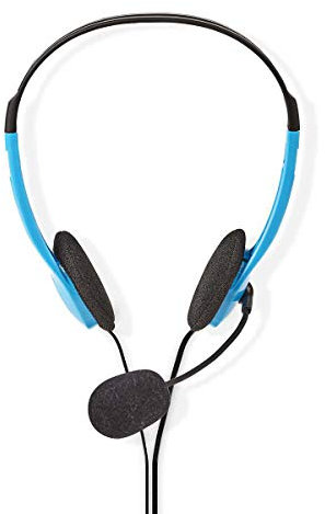 Nedis Kopfhörer für PC Kopfband 2 Stecker 3,5 mm