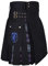 DSS KILT - Modern Hybrid Utility Cotton & Tartan Kilts - Schwarz - 127 cm