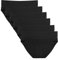 Intimate Portal Culotte Grossesse Slips de Maternité Pliable sous-vêtements Post Accouchement en Coton pour Femme Enceinte Lot de 6 Noir M