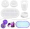 Opaltool 5pcs Silicone Resin Moulds Kit, Herb Grinder Resin Mould Casting Epoxy Resin Moulds Jar Resin Mould for DIY Crafts Jewelry Making Supply Home Decor Gift