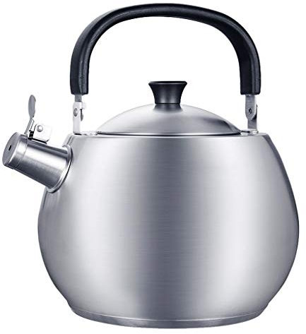 Kettle Tea Kettle Stovetop Teapot 4.5 Liter Stainless Steel Hot Water Kettle Whistling Anti-scald Handle Fast Heating Whistling Teakettles Kitchen, field
