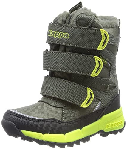 Kappa Unisex Kinder Stiefel Winterschuh gefüttert Stylecode 260902K 3133 grün, Schuhgröße:28 EU