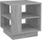vidaXL Couchtisch mit 2 Ablagen Beistelltisch Wohnzimmertisch Kaffeetisch Sofatisch Teetisch Tisch Grau Sonoma 40x40x43cm Holzwerkstoff