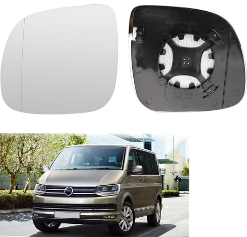 Kamanan Rückspiegelglas Links Spiegelglas Ersatz Beheizbar Rückspiegelglas Spiegelglas Außenspiegel für VW 2010-2015 T5/ 2016-2021 T6/ für VW Transporter Caravelle 2014-2019