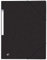 OXFORD Lot de 50 Chemises 3 Rabats Top File + A4 avec Elastique Couverture Carte Noir