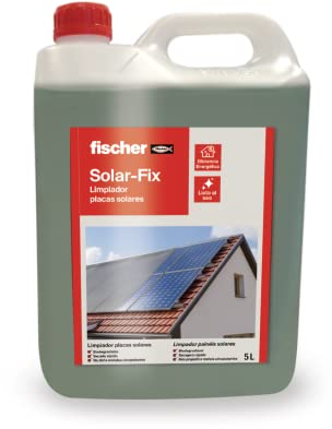 fischer - Detergente per piastre solari con tensioattivi e inodore | Applicabile con spray o panno in microfibra | Non graffia, non lascia residui sulla piastra solare | Non necessita di risciacquo