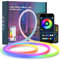 CHACOKO 2M Neon RGB mit IC LED Strip, Regenbogeneffekt, 84 LEDs/Meter, Wasserdicht IP65 USB Silikon LED Streifen, APP und Fernbedienung, Musiksynchronisierung, für Haus, Zimmer, Garten, Party