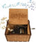 UYOE Pour boîte à musique à thème Harry Potter, cadeau vintage classique avec boîte à musique de décoration en bois (Brun)