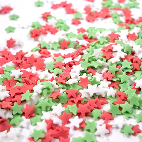 Streuselheld Sterne Christmas 40g Streusel zum Dekorieren und Verzieren von Gebäck aller Art wie Torten Kuchen Keksen Zuckerstreusel