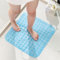 HITSLAM Square Shower Mat Non Slip Anti Mould, 53 x 53cm Bath Mat for Tub with Suction Cups and Drain Holes, Machine Washable Bathroom Anti Slip Shower Mat, Soft on Feet, Blue