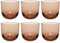 Villeroy & Boch Like Clay Wasserglas Set 6 teilig, Farbglas braun, Füllmenge 280 ml