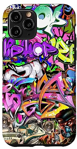 Hülle für iPhone 11 Pro Graffiti Street Art, bunter urbaner Hip-Hop