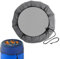 Tapa de Malla de Barril, Cubos, Protector de Agua de Lluvia, Pantalla de Tanque con cordón, Cubierta Flexible de Red de Barril de Lluvia, de Recogida Estable de Agua de Lluvia, Evita residuos