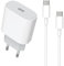 Cargador Rápido USB C 20W for iPhone 16/16 Pro/16 Pro Max/15/15 Plus, Certificado MFi Cargador y Cable Tipo C a C 3.3ft para iPad Pro/Air, USBC Rápida Cabezal Carga Enchufe Pared Adaptador Corrient
