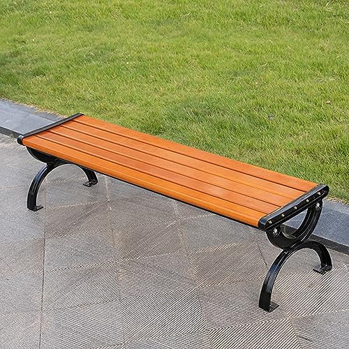 Bank Gartenbank für den Außenbereich, Parkbank, Sitzmöbel, Sitzbank auf der Terrasse für Möbel, wasserdichte Bänke ohne Rückenlehne/mit Rückenlehne für den Außenbereich, für die Veranda im G