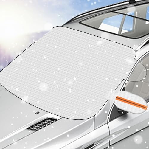 Copri Parabrezza per Auto Inverno, Protezione Parabrezza Antighiaccio ispessito, Copertura Parabrezza Auto, Parasole Auto Parabrezza, Antighiaccio, Pioggia, Modello ad aspirazione magnetica113×145CM