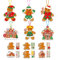 Hopeas Bastelsets Weihnachten Kinder 24pcs Lebkuchenmann Weihnachtsbaumschmuck Kunsthandwerk Weihnachtsgeschenke Basteln mit Kindern DIY Weihnachten Anhänger