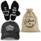 Jeasona Ruhestand Geschenk Männer Rente Geschenke Mann Lustig Renteneintritt Geschenk Männer Rentner Geschenk Mann Geschenke für Rentner Geschenk Socken Pension Geschenk Mann Cap Geschenk für Rentner