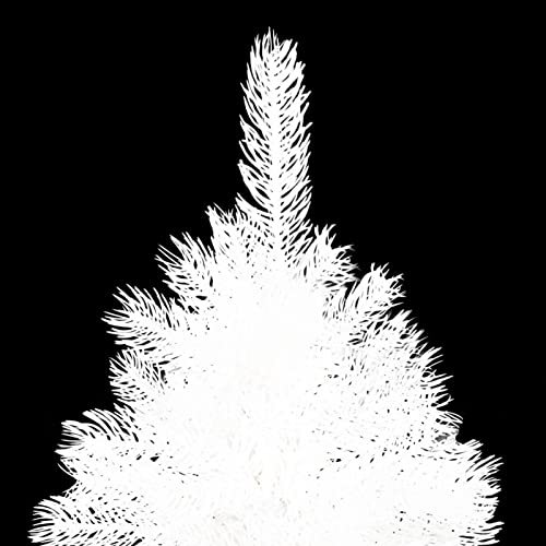 Azzrora Alberi di Natale Artificiali, Albero di Natale Facile da Montare, Albero di Natale Moderno, Alberi di Natale Particolari, Albero di Natale Artificiale con Aghi Realistici Bianco 240 cm