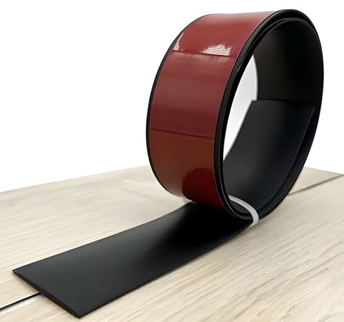 WWERTYY Selbstklebende Übergangsleiste aus PVC für Böden, 1,5, 2, 3 breite Bodenbelagsleisten, Verbindungsleiste von Fliesen zu Holzböden, Übergangsleiste von Fliesen zu Laminat (schwar