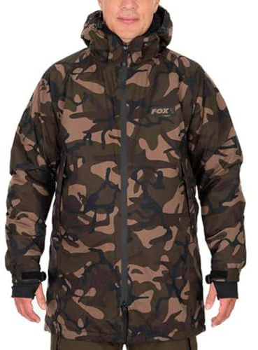 Fox Khaki Sherpa-tec Fishing Jacket, Jacket for Anglers, Rain Jacket