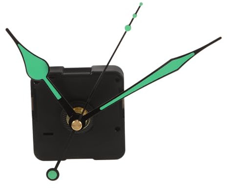 Uonlytech Leises Präzises Quarzuhrwerk Mit Fluoreszierendem DIY-wanduhrwerk Austauschbares Uhrwerk Für Wanduhrreparatur Kompatibel Mit Verschiedenen Uhr-Designs Inklusive Robustem Schaft Und
