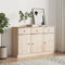 ShGaxin Aparador Alta Madera Maciza de Pino 112x35x73 cm, Aparadores para Salon, Aparador Entrada Recibidor, Aparador Cocina, Vitrinas para Salon, Muebles Auxiliares 353937