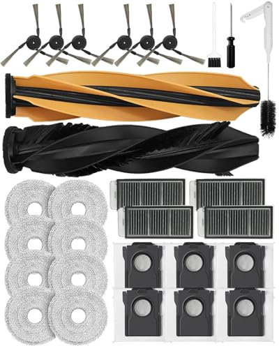 Lot de 29 Accessoires pour Robot aspirateur Dreame X50 Master/X50 Ultra/X50 Ultra Complete/L50 Ultra /L50 Pro Ultra/Dreame L40s Pro Ultra/Mova V50 Ultra Complete,4 filtres HEPA à Charbon Actif