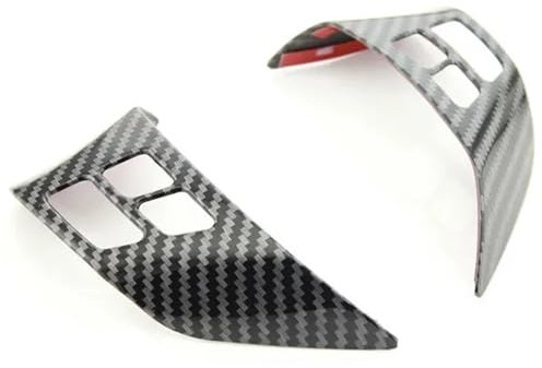 ARRPO ABS Auto Lenkrad Panel Abdeckung Trim Aufkleber Formteil, for BMW, for 3er E87 E90 E92 E93 2005-2012 Zubehör Lenkradbezüge für Autos(3.9 Point Patch)