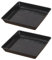 Bandeja para macetas, platillo cuadrado para plantas, plato de goteo decorativo, diseño cuadrado, materiales resistentes, 35 x 35 cm, ideal para entusiastas de la jardinería