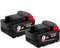 Batterie Lithium de Rechange 18 V 12000 mAh. Compatible avec Milwaukee M18 XC 48-11-1860, 48-11-1850, 48-11-1840, 48-11-1820 et 48-11-1815.(2PCS 9000mAh)