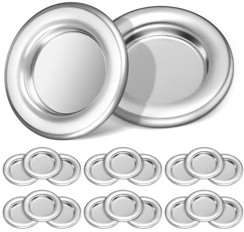 Abaodam 20 Stück Räucherkegel Halter Metall,Weihrauchkegel Brenner Tablett | 3cm Mini Hitzebeständig Räucherstäbchen Untersetzer, Aluminiumlegierung für Meditation Yoga Spa, Silber