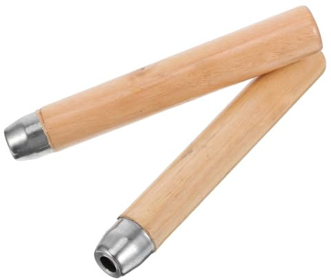 Zerodeko 2stücke Holzgriff Ergonomischer Ersatz-handgriff Mit Rundloch Robuster Griff Für Feilen Werkzeuge Komfortable Handhabung Für Holz Metallbearbeitung