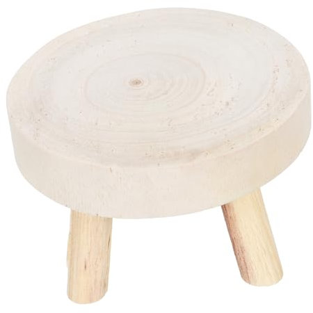 Abaodam Blumentopfständer aus Holz, niedrig, für Balkon, Garten, langlebig, natürlich, für Heimdekoration, Erhöhung von Zimmerpflanzen