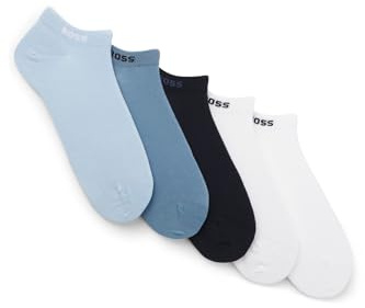 BOSS Herren 5P AS Uni CC Fünferpack Sneakers-Socken aus Baumwoll-Mix mit Branding