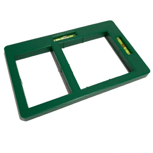 Electrical Socket Back Box Template Level | 1 & 2 Gang | Marking | Compact (Green)