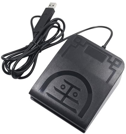Uqezagpa Photoelektrische mechanische USB-Fußpedale für Tastaturen, Shortcut und Freisprechbetrieb, programmierbare USB-Fußpedale